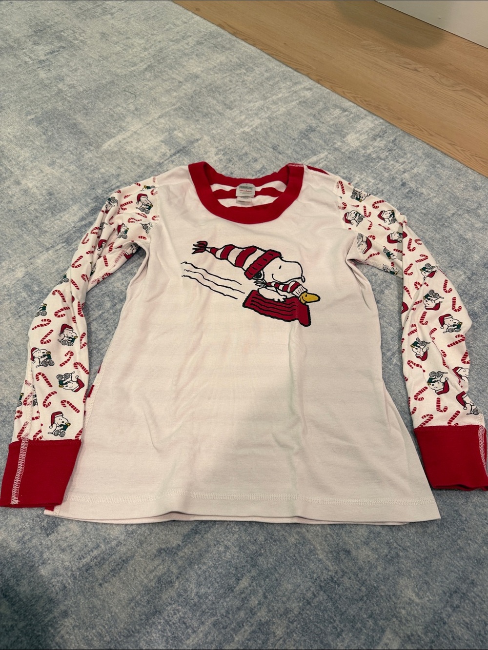Snoopy and Woodstock PEANUTS pajama top - adult women size medium (runs small!)